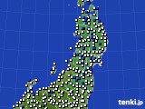 東北地方のアメダス実況(風向・風速)(2020年05月29日)