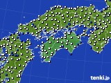 2020年05月31日の四国地方のアメダス(風向・風速)