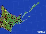 道東のアメダス実況(日照時間)(2020年06月01日)