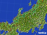 北陸地方のアメダス実況(気温)(2020年06月01日)