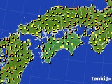 四国地方のアメダス実況(気温)(2020年06月01日)