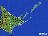 道東のアメダス実況(気温)(2020年06月01日)