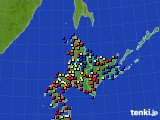 北海道地方のアメダス実況(日照時間)(2020年06月02日)