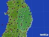 岩手県のアメダス実況(日照時間)(2020年06月03日)