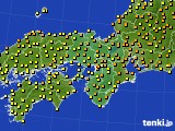 2020年06月03日の近畿地方のアメダス(気温)