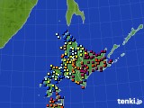 北海道地方のアメダス実況(日照時間)(2020年06月04日)