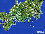 東海地方のアメダス実況(風向・風速)(2020年06月04日)