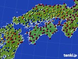 2020年06月05日の四国地方のアメダス(日照時間)