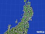 東北地方のアメダス実況(風向・風速)(2020年06月05日)