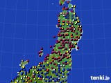 2020年06月06日の東北地方のアメダス(日照時間)