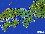 2020年06月06日の近畿地方のアメダス(日照時間)