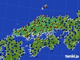 2020年06月06日の中国地方のアメダス(日照時間)