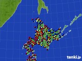 2020年06月07日の北海道地方のアメダス(日照時間)