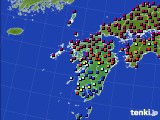 2020年06月08日の九州地方のアメダス(日照時間)