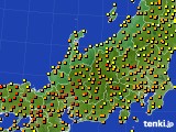 北陸地方のアメダス実況(気温)(2020年06月08日)