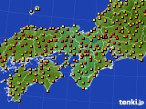 近畿地方のアメダス実況(気温)(2020年06月08日)