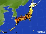 2020年06月08日のアメダス(気温)