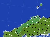 島根県のアメダス実況(風向・風速)(2020年06月08日)