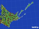 道東のアメダス実況(日照時間)(2020年06月09日)