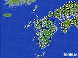 九州地方のアメダス実況(風向・風速)(2020年06月09日)