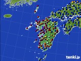 2020年06月10日の九州地方のアメダス(日照時間)