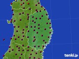 2020年06月10日の岩手県のアメダス(日照時間)