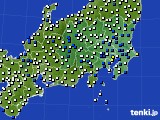 2020年06月10日の関東・甲信地方のアメダス(風向・風速)