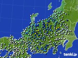 北陸地方のアメダス実況(降水量)(2020年06月11日)