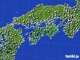 四国地方のアメダス実況(降水量)(2020年06月11日)