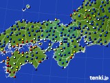 近畿地方のアメダス実況(日照時間)(2020年06月12日)