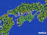 四国地方のアメダス実況(日照時間)(2020年06月12日)