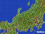 北陸地方のアメダス実況(気温)(2020年06月12日)