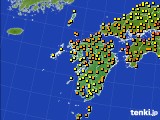 九州地方のアメダス実況(気温)(2020年06月12日)