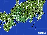 東海地方のアメダス実況(風向・風速)(2020年06月12日)