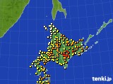 北海道地方のアメダス実況(気温)(2020年06月13日)