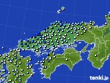 中国地方のアメダス実況(降水量)(2020年06月14日)