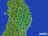 2020年06月14日の岩手県のアメダス(日照時間)