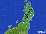 東北地方のアメダス実況(降水量)(2020年06月16日)