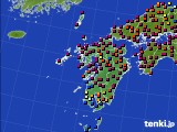 九州地方のアメダス実況(日照時間)(2020年06月16日)