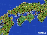 四国地方のアメダス実況(気温)(2020年06月16日)