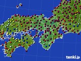 2020年06月17日の近畿地方のアメダス(日照時間)