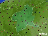 群馬県のアメダス実況(日照時間)(2020年06月17日)