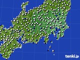 関東・甲信地方のアメダス実況(風向・風速)(2020年06月17日)