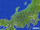 北陸地方のアメダス実況(降水量)(2020年06月19日)