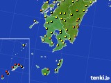 鹿児島県のアメダス実況(気温)(2020年06月19日)