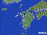 九州地方のアメダス実況(風向・風速)(2020年06月19日)