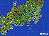 関東・甲信地方のアメダス実況(日照時間)(2020年06月20日)