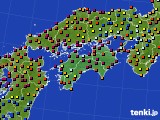 四国地方のアメダス実況(日照時間)(2020年06月20日)