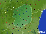 栃木県のアメダス実況(日照時間)(2020年06月20日)