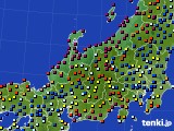 北陸地方のアメダス実況(日照時間)(2020年06月21日)